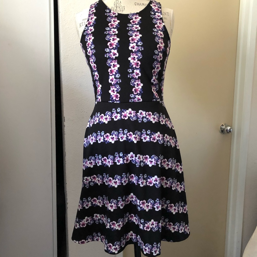 H&M Floral Stripe Dress